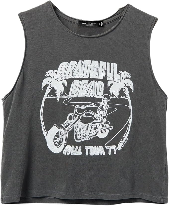 Women's Grateful Dead 1977 Tour Cropped Muscle Tank | Amazon (US)
