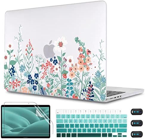 Amazon.com: CISSOOK Matte Frosted Wildflowers Hard Shell Case for MacBook Pro 14 Inch 2021 2022 R... | Amazon (US)