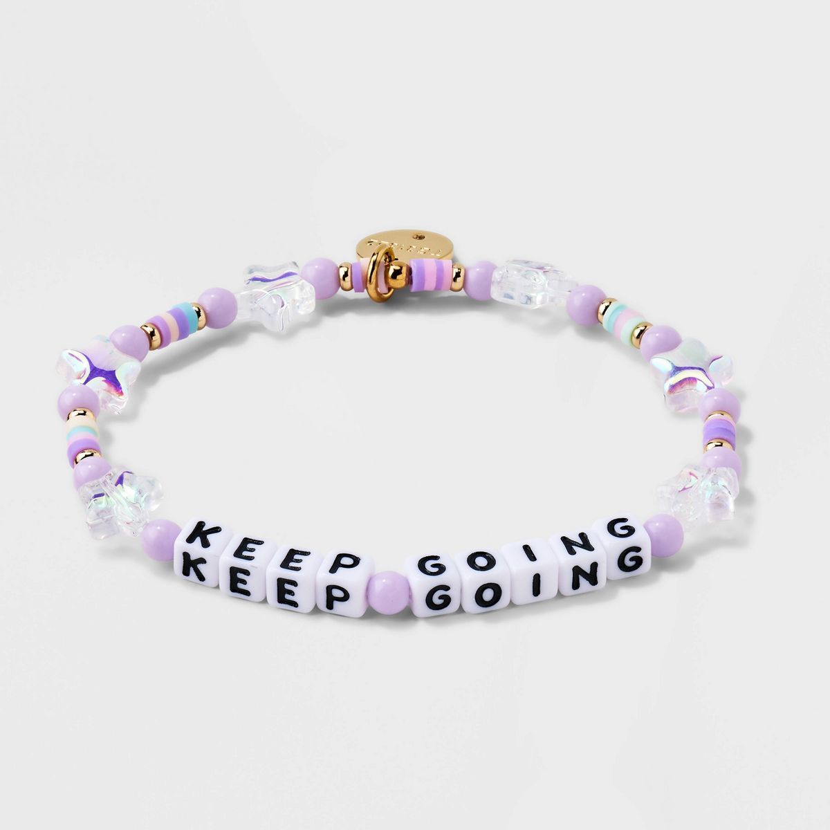 Little Words Project Keep Going Beaded Bracelet - Light Purple | Target