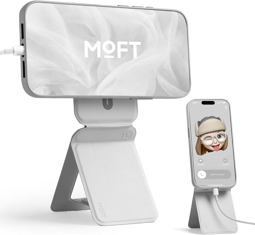MOFT Phone Stand, Magnetic Phone Tripod Stand Stain-Resistant MOVAS Leather & Angle Adjustment & ... | Amazon (US)