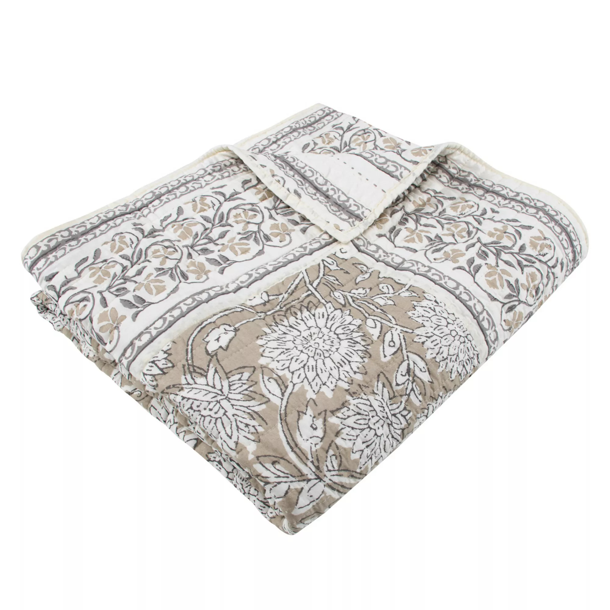 Levtex Home Adare Taupe Quilted Throw | Kohl's