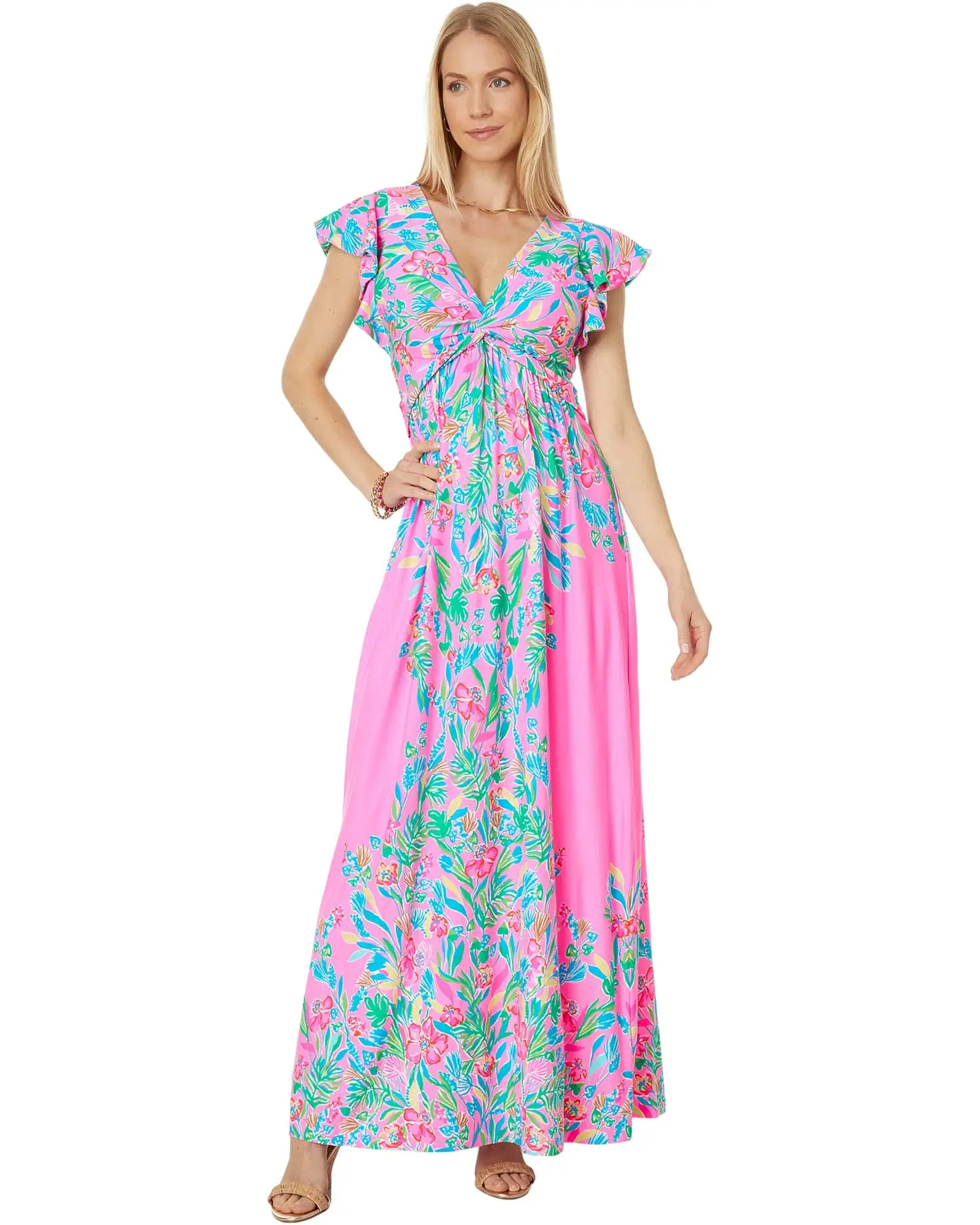 Verona Flutter Sleeve Maxi | Zappos