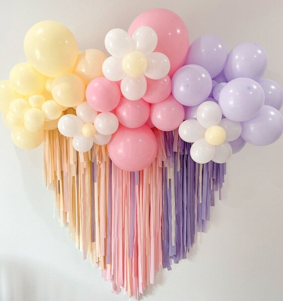 Spring Fringe Garland Easter Garland Pink and Purple Fringe | Etsy | Etsy (US)