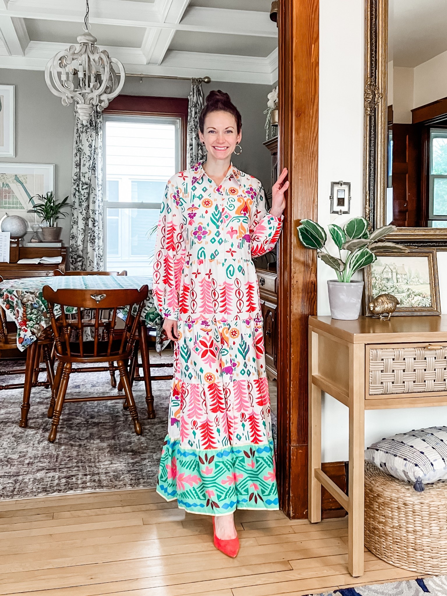 Easter dress!
Petite outfit. Spring dress. Colorful outfit. Modest outfit  

#LTKStyleTip #LTKPetite #LTKOver40