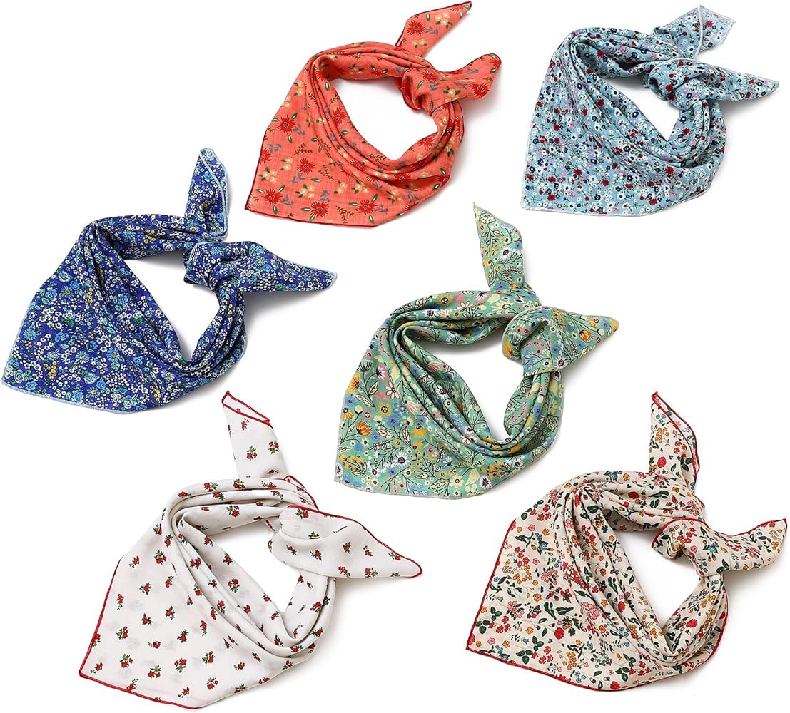STARWHISPER Multicolored 22''x22'' Cotton Bandana for Women and Men Multi-purpose Headband Hair S... | Amazon (US)
