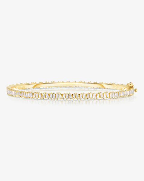 Baguette Ridge Bangle | Ring Concierge