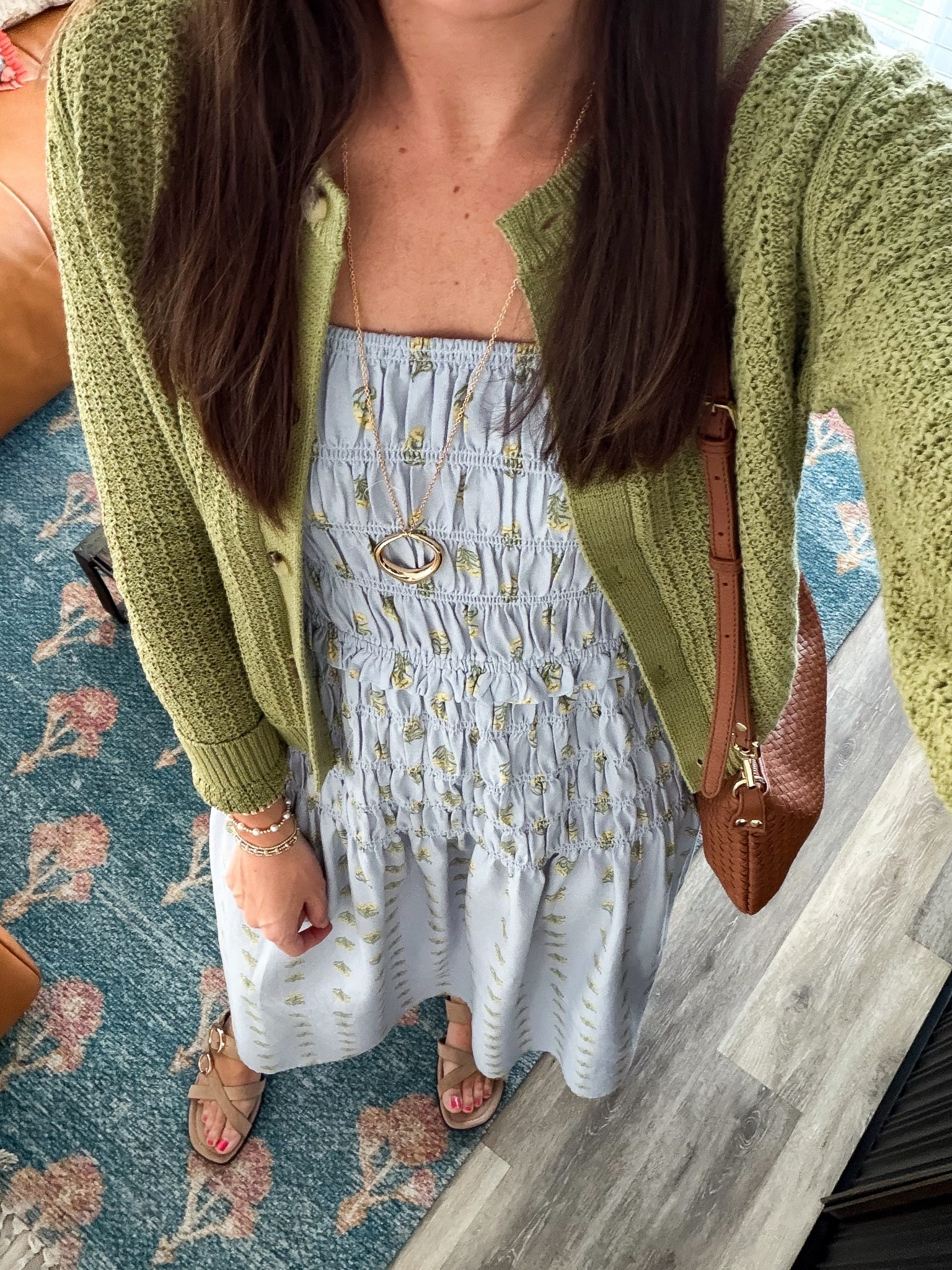 Today’s outfit to go see a play at Sight & Sound 

Dress - small
Cardigan - medium 