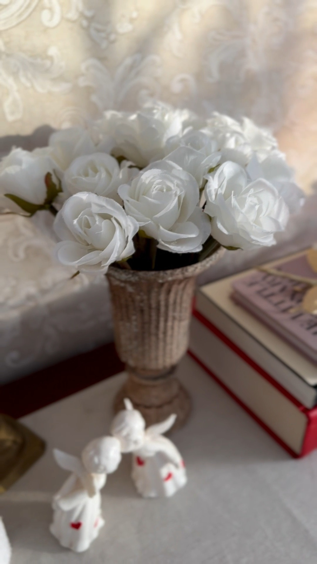 Valentine’s Day home decor, faux roses, kissing cupids, vintage Valentine’s Day decorations 

#LTKSeasonal #LTKHome #LTKValentine