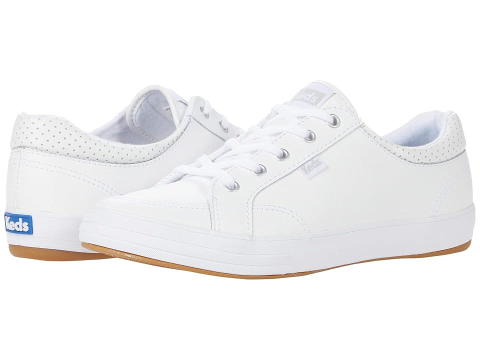 Keds Center II Leather Women's Shoes White : 8.5 B - Medium | Zappos