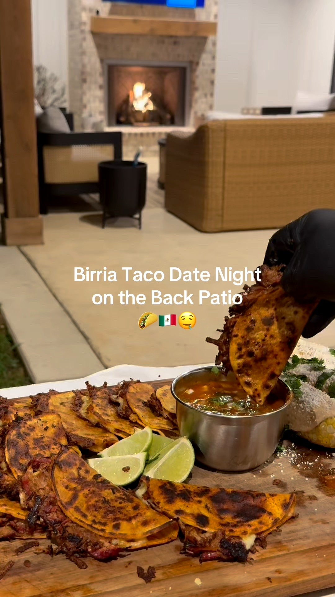 Birria tacos on the back patio 

#LTKMens #LTKHome
