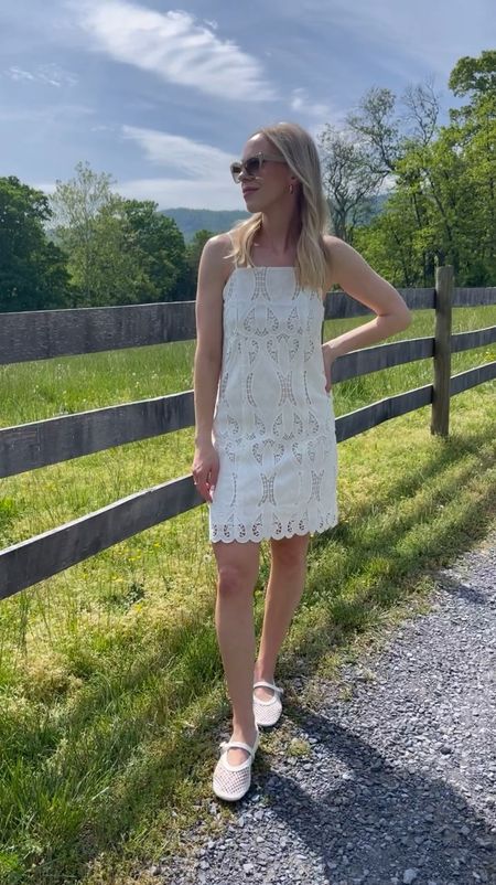 White dress under $100, eyelet dress, summer dress, mesh ballerina flats

#LTKVideo #LTKshoecrush #LTKfindsunder100