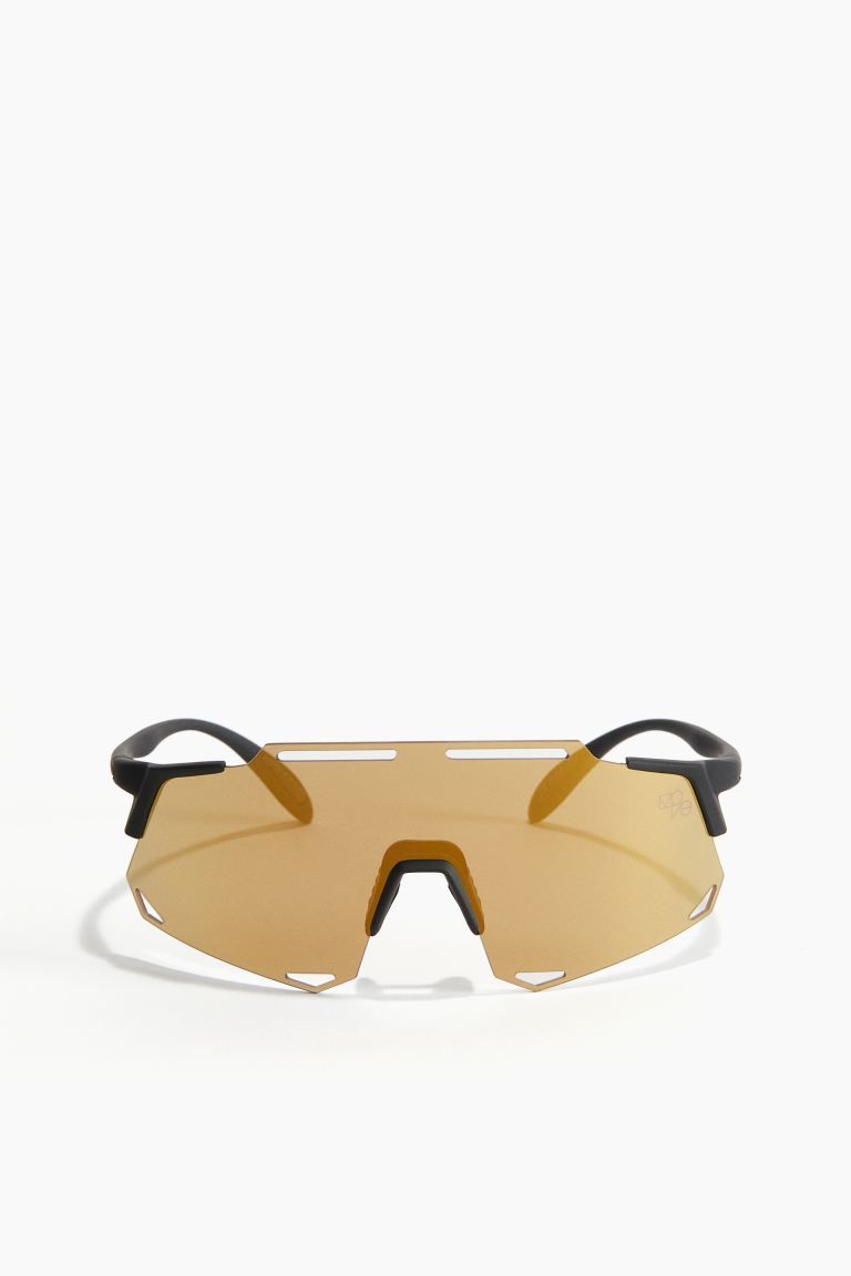 Lightweight Sports Sunglasses - Black/gold-colored - Ladies | H&M US | H&M (US + CA)