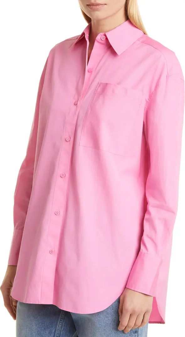 Nordstrom Signature Oversize Poplin Button-Up Shirt | Nordstrom | Nordstrom