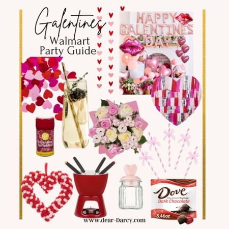 Galantine Walmart party Guide🤍💕♥️
Everything you need to host a Fun Valentine party for the girls in your life.
Nothing like honoring your friendships like a party 

Affordable starting at $4.99

Decorations, chocolate fondue, fresh flowers, champagne flutes, balloons ♥️💕🌸🎈

#valentinesday #galentineparyu 
#Walmartdeals 

#LTKhome #LTKGiftGuide