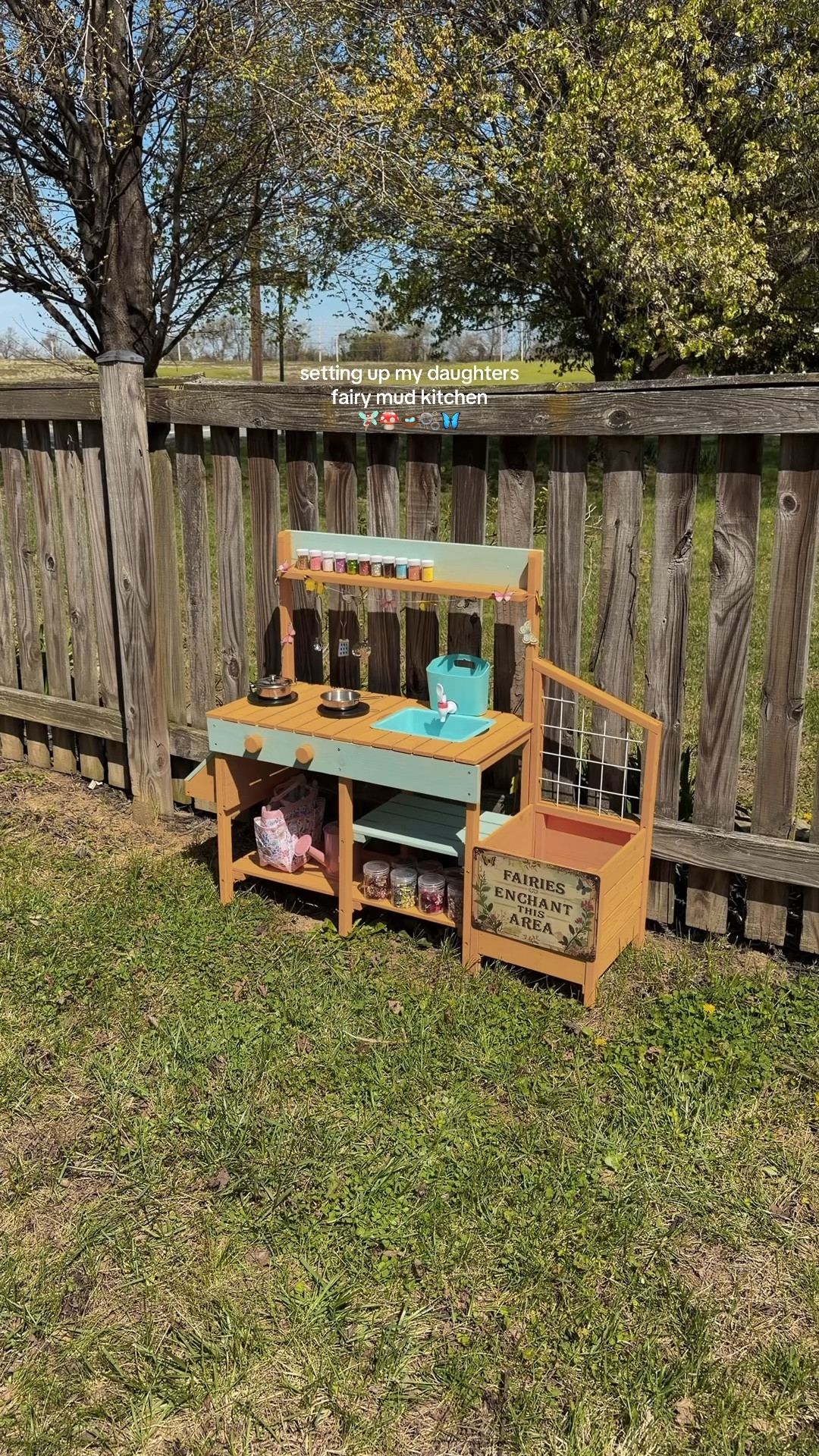 Set up my daughters fairy mud kitchen! #mudkitchen #outdoorfun #kidsactivities #sensoryplay #summeractivities #toddlermusthaves 

#LTKKids #LTKmomlife