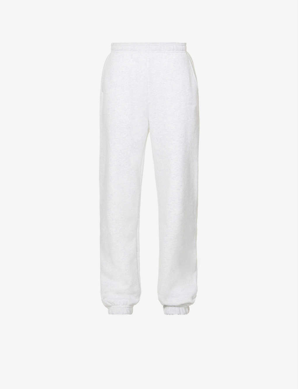 Logo-embroidered straight cotton-fleece jogging bottoms | Selfridges