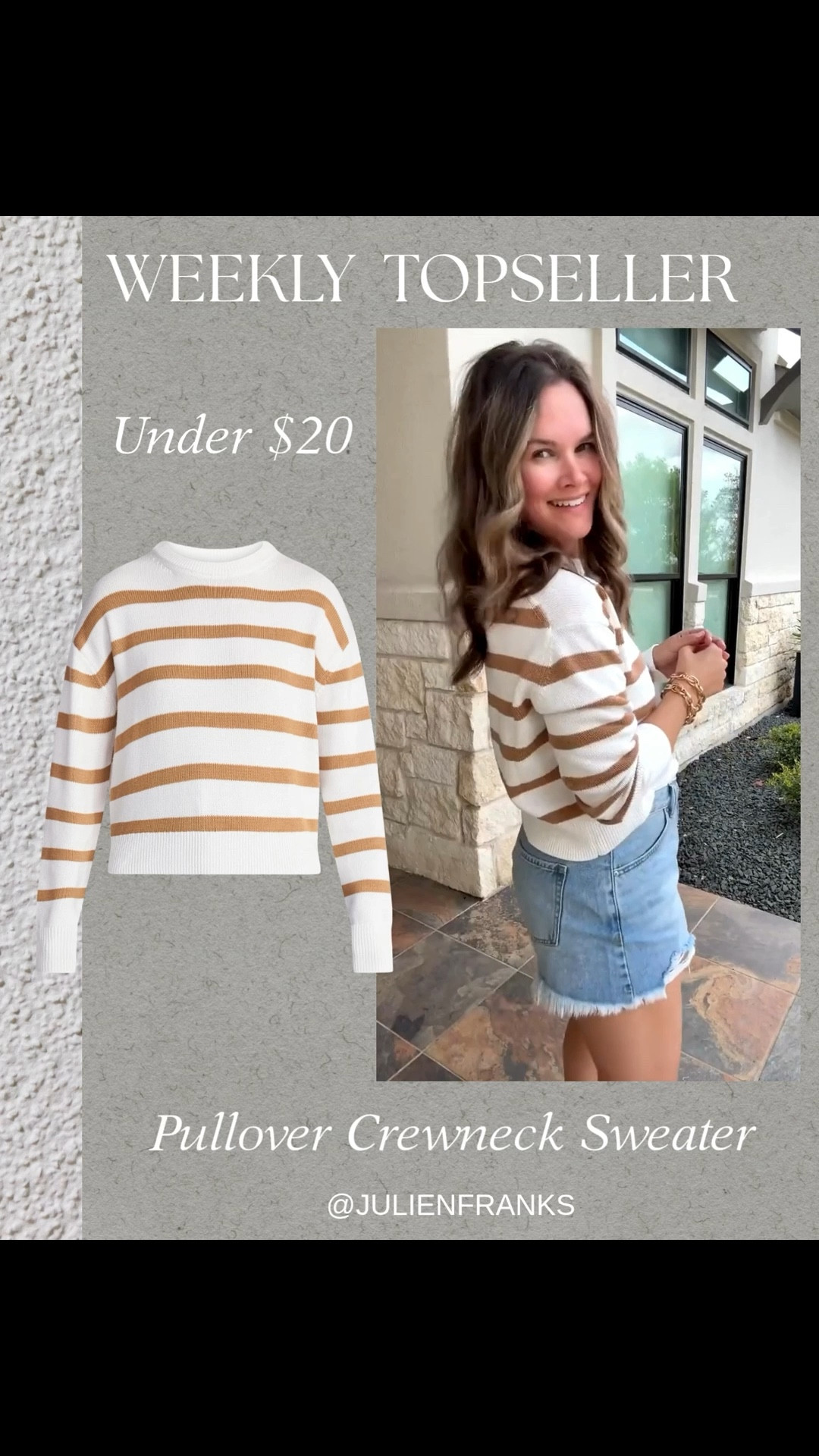 Weekly Topseller! ✨

This striped crewneck is such a great basic, feels high quality, and is so easy to throw on while still looking put together!

Walmart finds that look straight out of J.Crew 👀 affordable spring outfits, elevated basics & the cutest pieces. 
#walmartfinds

#LTKdayinmylife #LTKgrwm #LTKootd