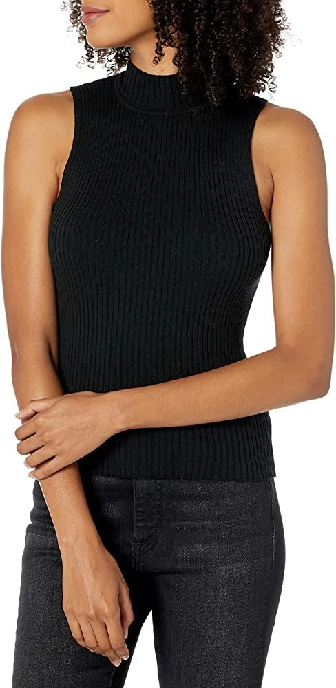 The Drop Women's Karolina Sleeveless Mock Neck Rib Sweater | Amazon (US)