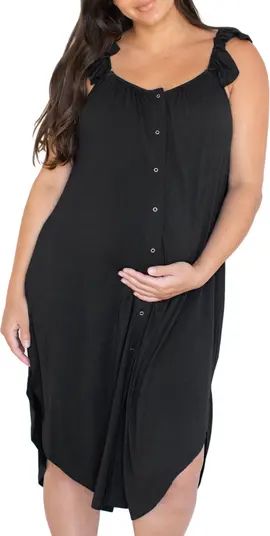 Ruffle Labor & Delivery Maternity Dress | Nordstrom