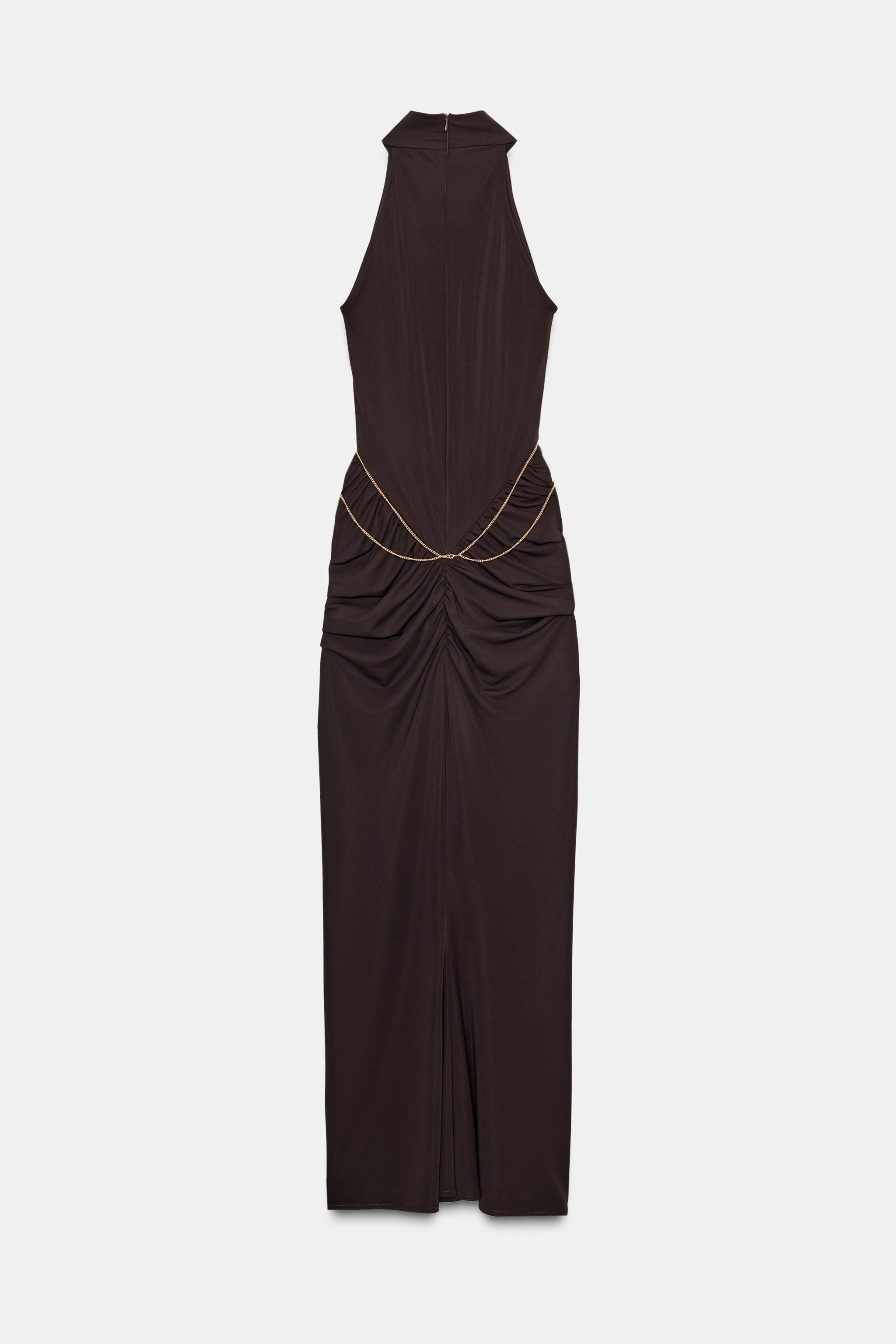HALTERNECK CHAIN DRESS | Zara UK