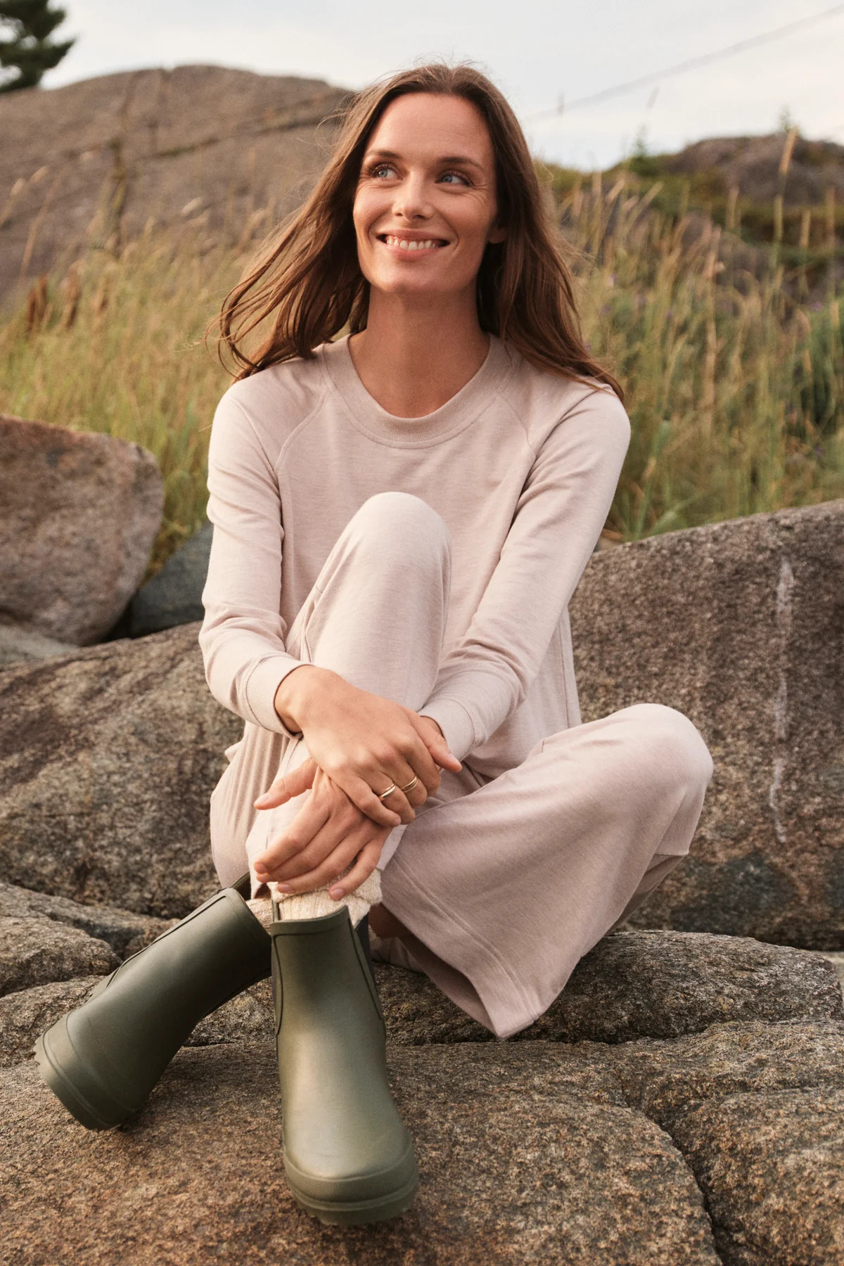 Relax Pants Set in Oat Heather | Lake Pajamas