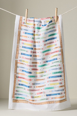 Lana's Shop Teacher Dish Towel | Anthropologie (US)