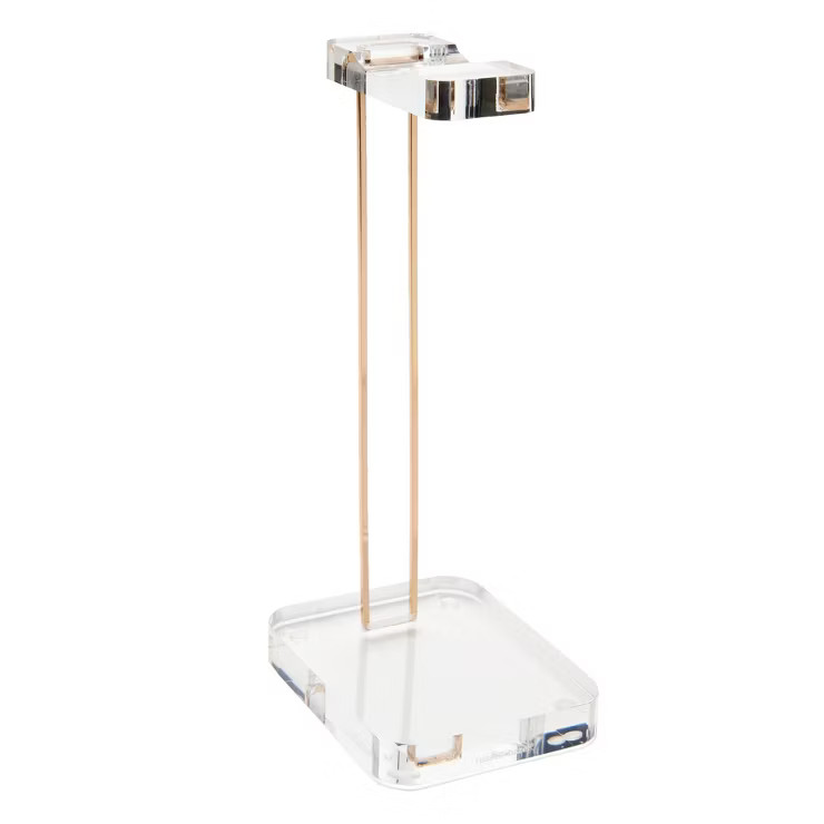 russell+hazel Acrylic and Gold Headphones Stand | Target