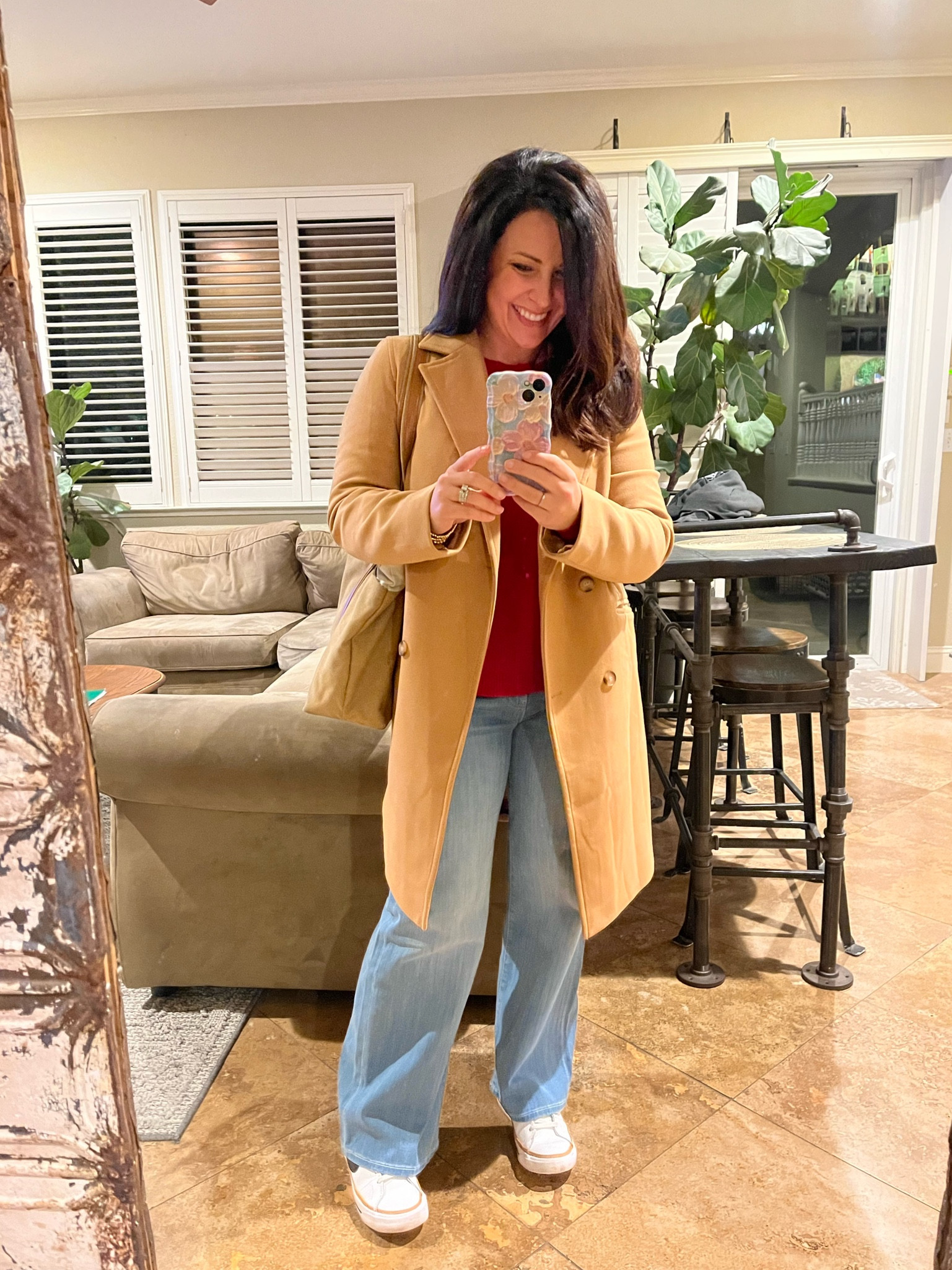 First Monday of 2025 and back in the classroom. It was a good day. I found another pair of wide leg, high rise jeans that are petite friendly. I’m 5’2” and wearing size 27. All the pockets are functional and there is just the right amount of stretch. I liked these so much, I got them in a dark wash. My wool coat is the perfect winter layer that can be dressed up or down. Wearing a small in my coat. 

Teacher outfit 
Petite style
Winter ootd

#LTKWorkwear #LTKPetite #LTKOver40