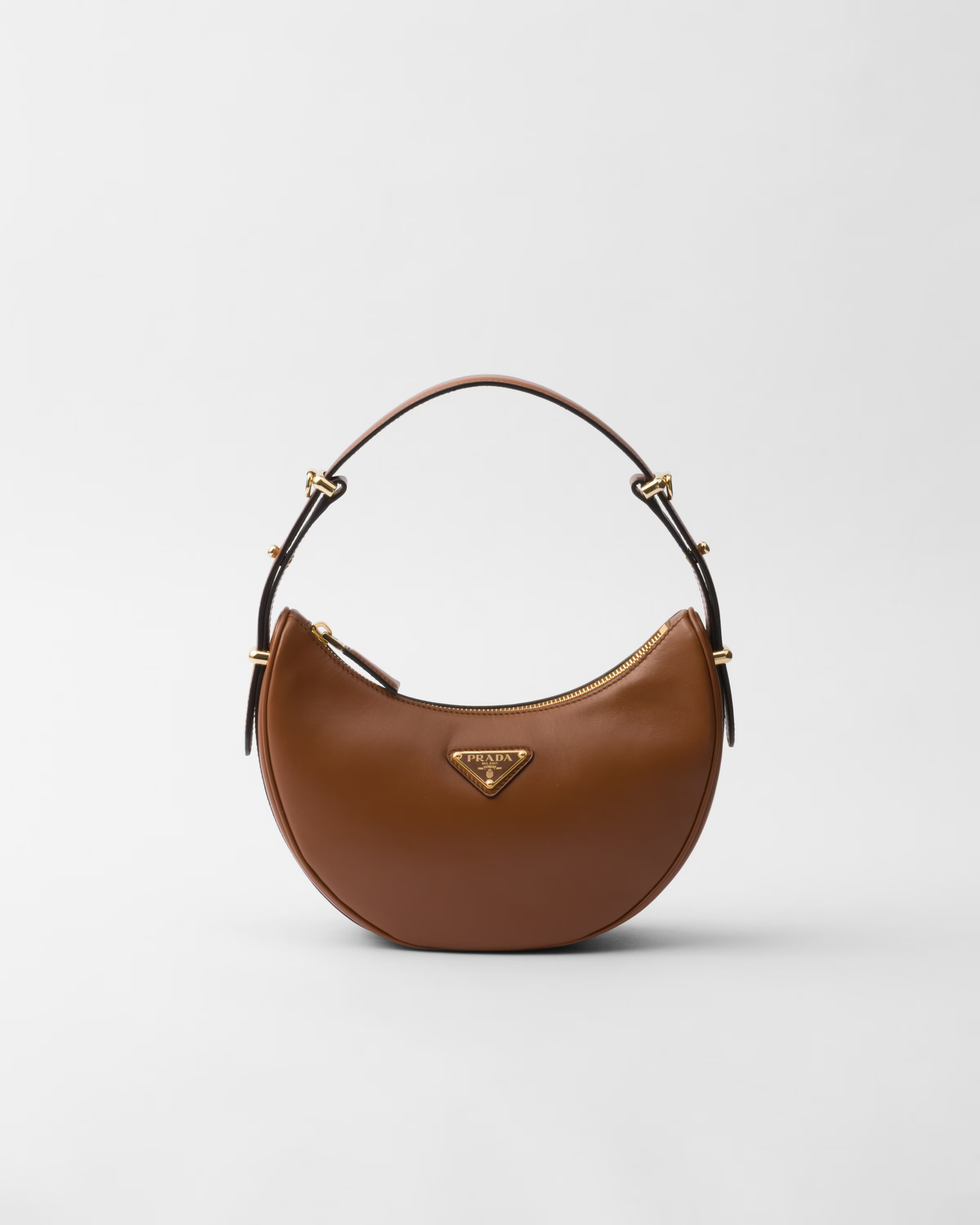 Prada Arqué leather shoulder bag | Prada Spa US