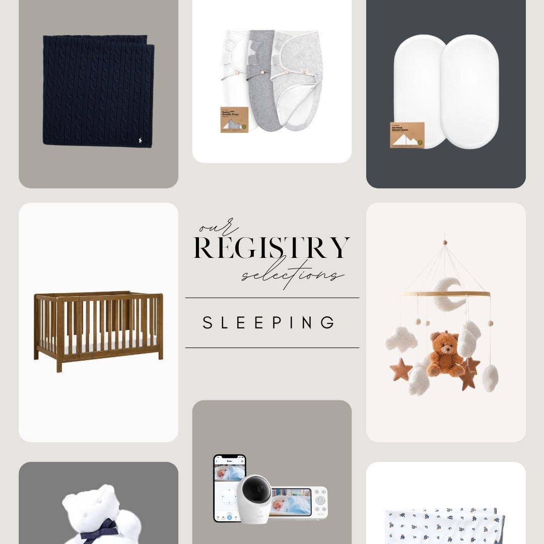 Everything we chose for our registry for our baby for bedtime & sleeping ☁️🌙🧸 full details and series on my home account on Instagram: @laplanshome 

#LTKBaby #LTKHome