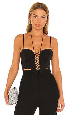 NBD Kaya Bustier Top in Black from Revolve.com | Revolve Clothing (Global)