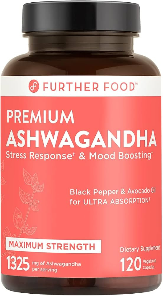 Organic Ashwagandha 1325mg. Pure Ashwagandha Root with Black Pepper & Avocado Oil for Ultra Absor... | Amazon (US)