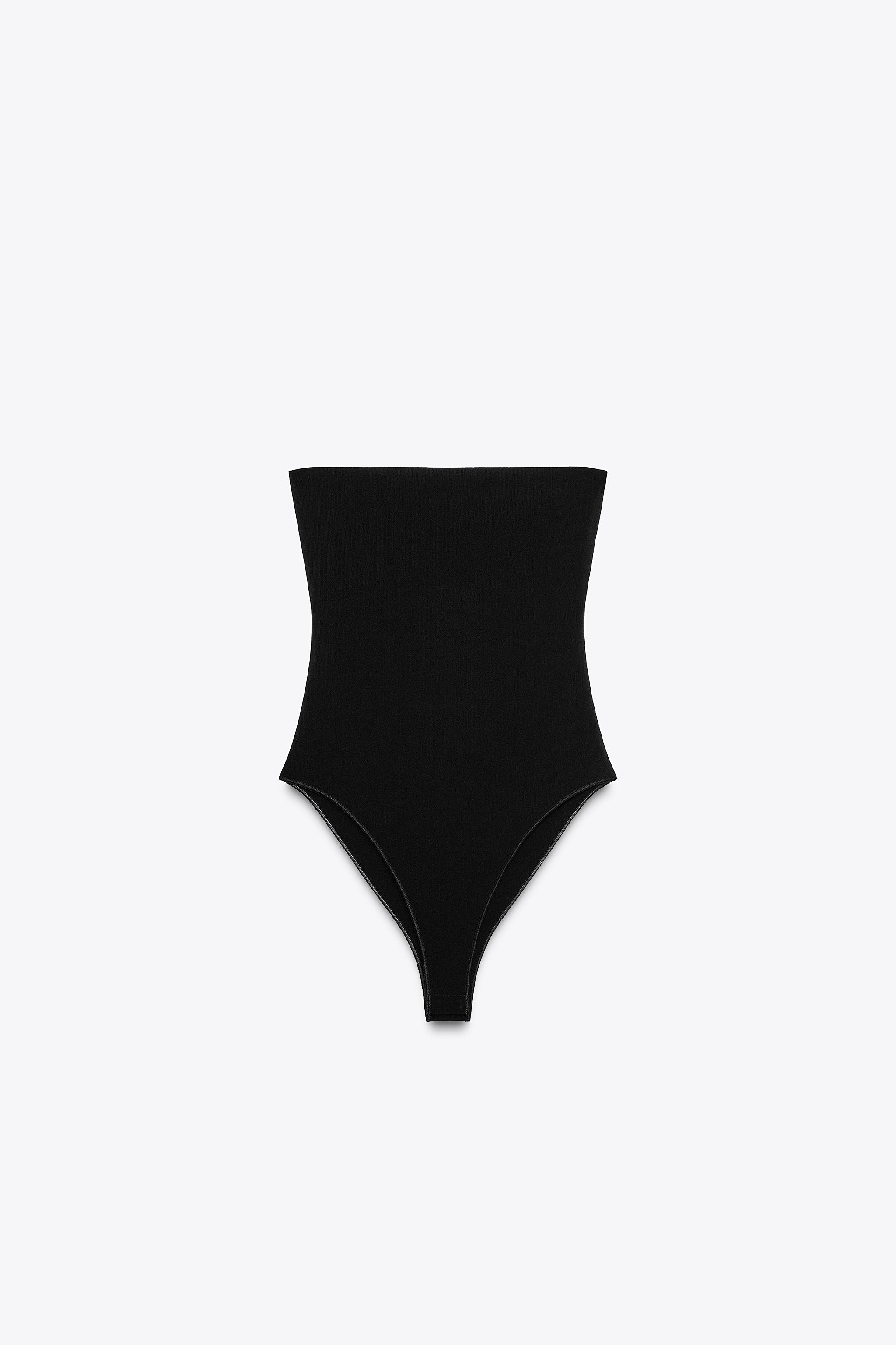 STRETCH BANDEAU BODYSUIT | Zara US