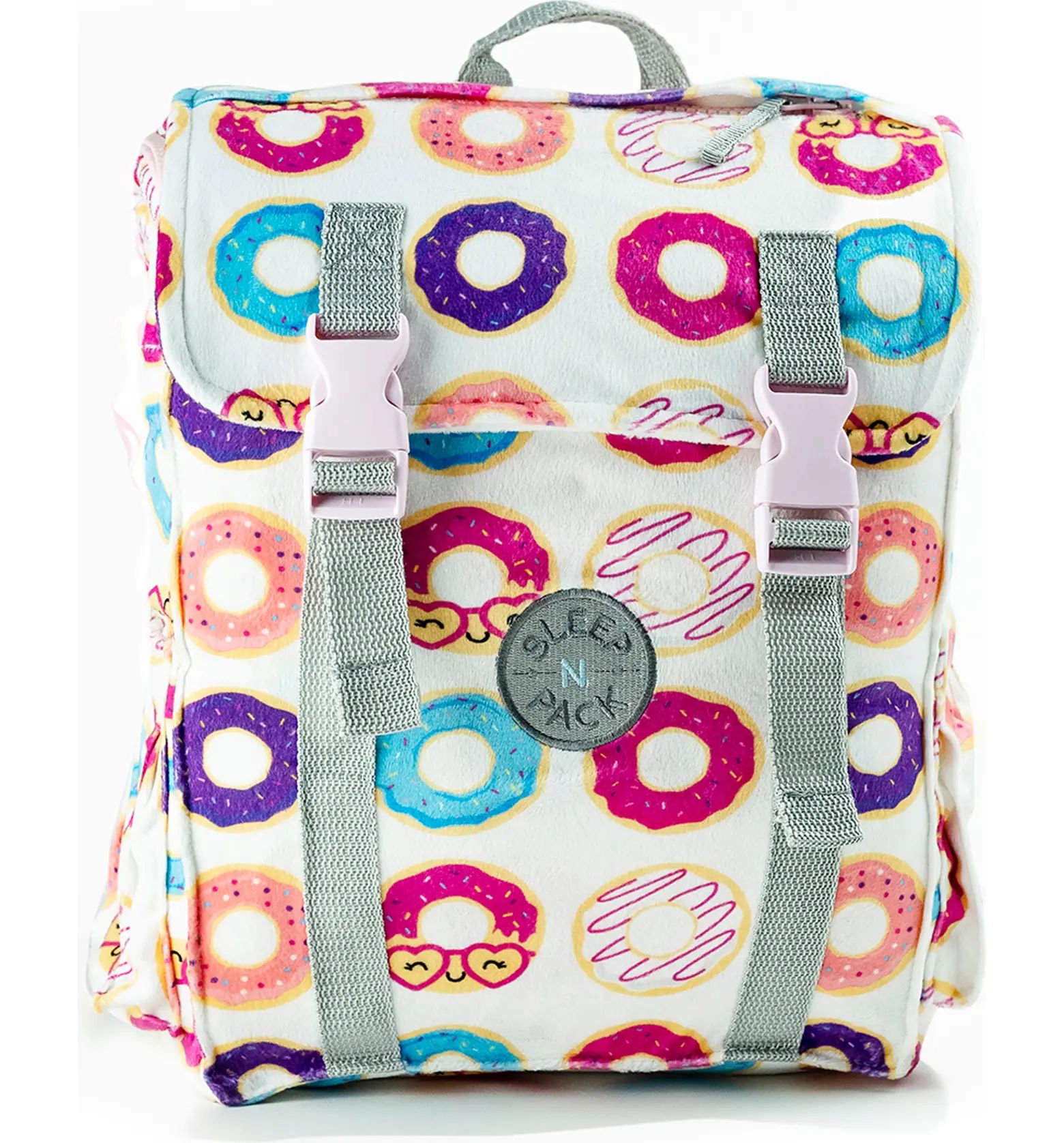 mimish Kids' Sleep-n-Pack Donuts Print Sleeping Bag Backpack | Nordstrom | Nordstrom
