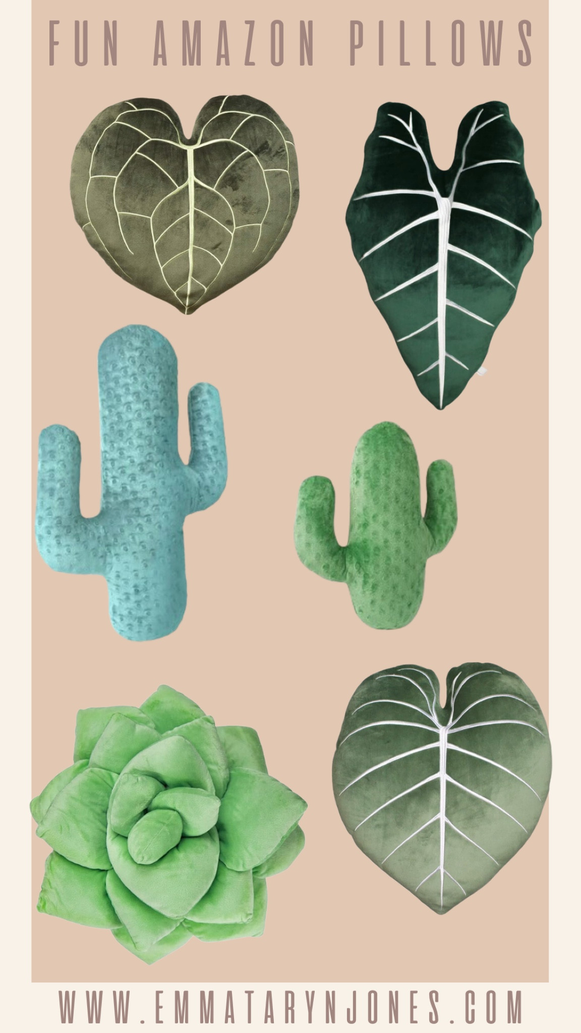 Succulent and plant pillows from Amazon 

#LTKfindsunder50 #LTKSeasonal #LTKhome