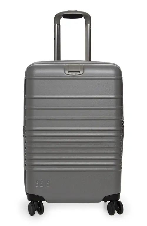 Béis 21-Inch Rolling Spinner Suitcase in Grey at Nordstrom | Nordstrom