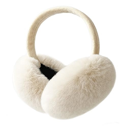 LCXSHYE Winter Ear muffs Faux Fur Warm Earmuffs Cute Foldable Outdoor Ear Warmers For Women Girls | Amazon (US)
