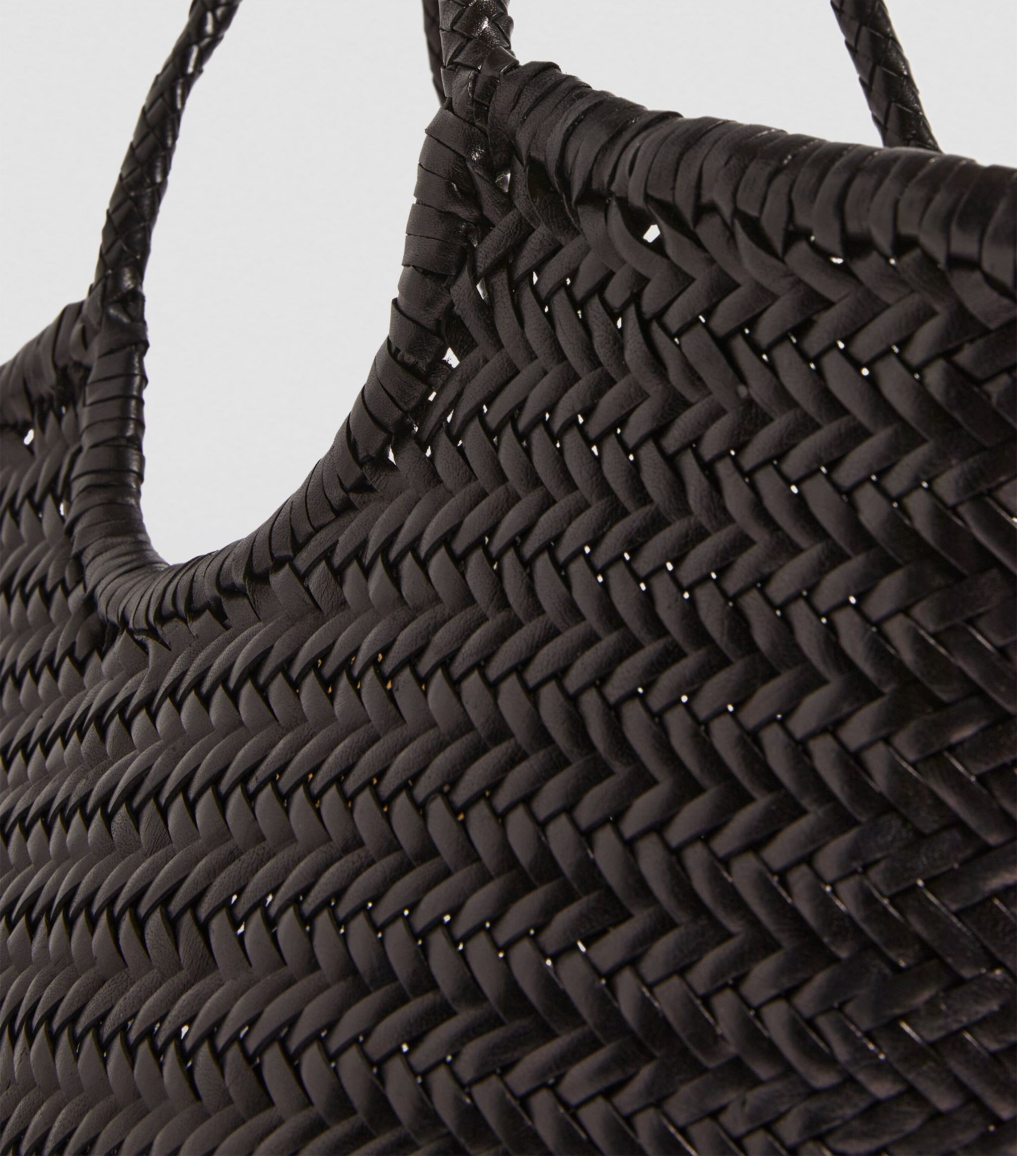 Large Leather Woven Nantucket Tote Bag | Harrods