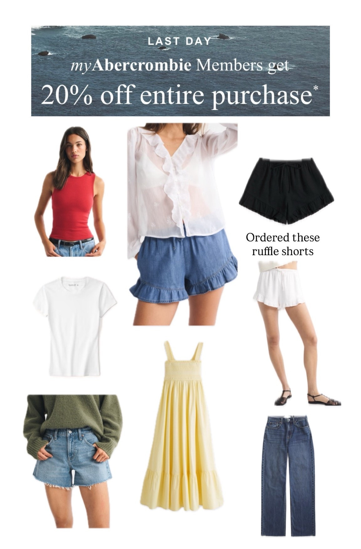 Abercrombie sale


#LTKOver40 #LTKSeasonal #LTKSaleAlert