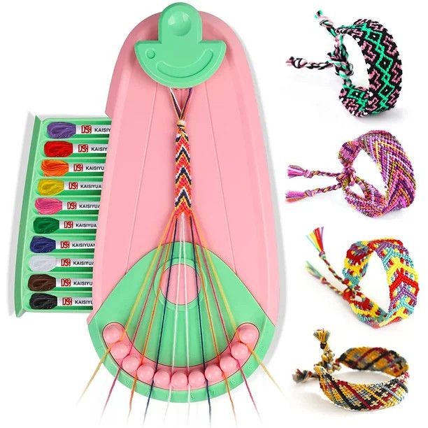 Iflove Friendship Bracelet Making Kit,Arts Crafts for Child 6-12 Years,DIY Pink Bracelet Making K... | Walmart (US)