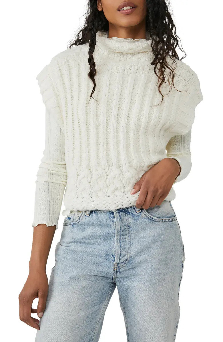 Free People Wilder Turtleneck Sweater Vest | Nordstrom | Nordstrom