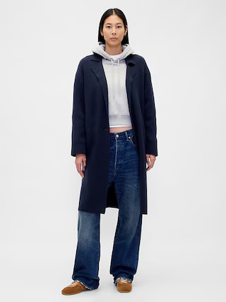 Cotton-Blend Cardigan Coat | Gap (US)