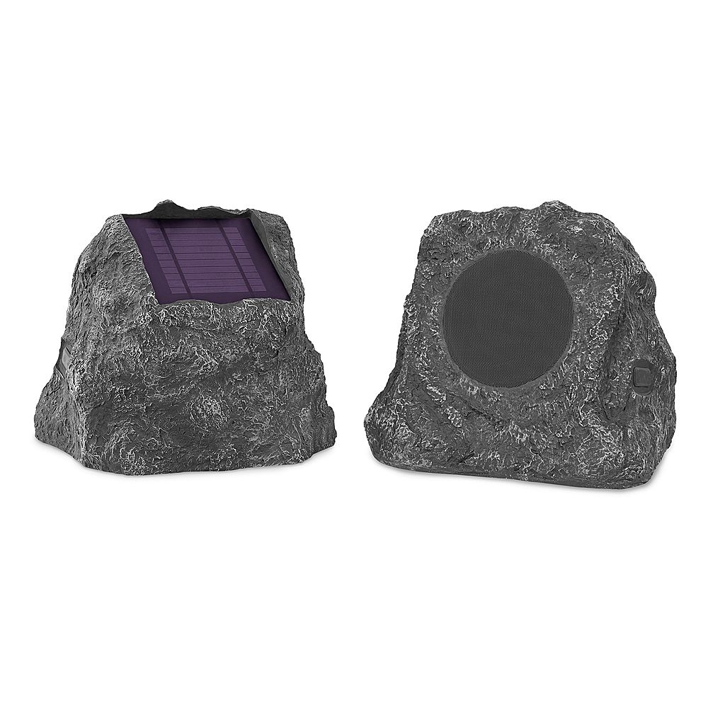 Innovative Technology Portable Bluetooth Solar Charging Outdoor Speakers (2-Pack) Gray ITSBO-513P... | Best Buy U.S.
