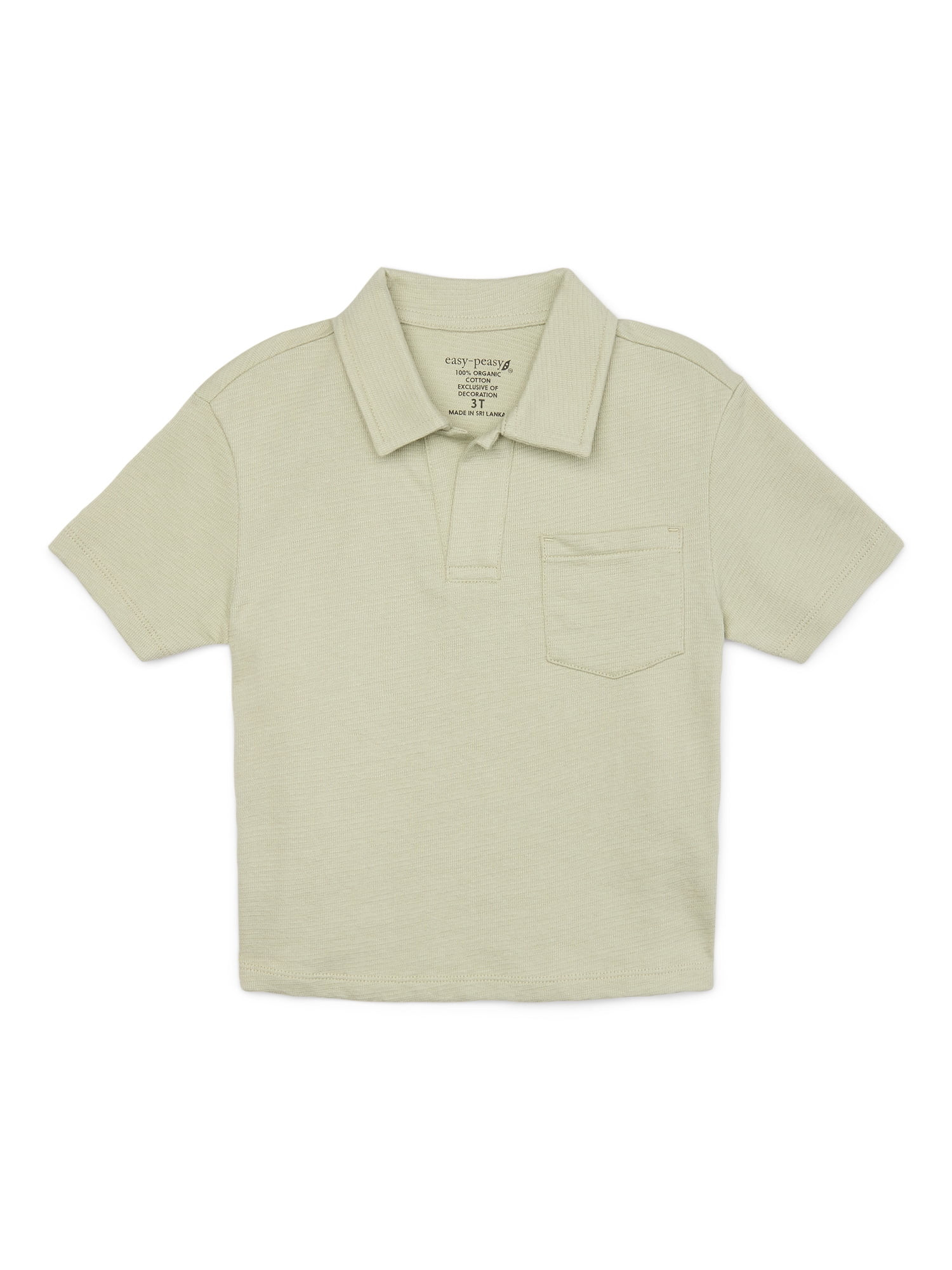 easy-peasy Toddler Boy Short Sleeve Jacquard Polo, Sizes 18M-5T | Walmart (US)