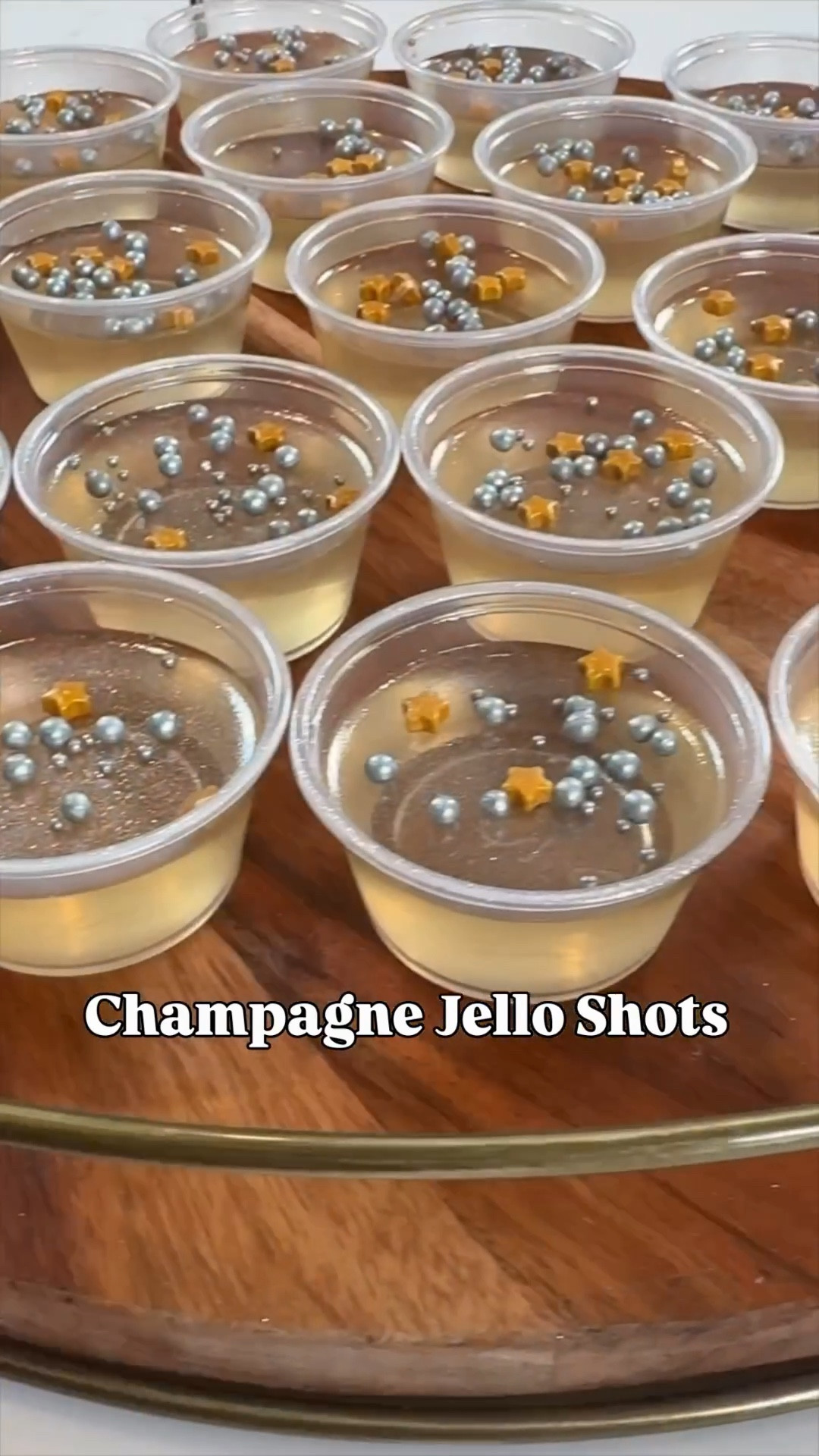 ✨ SAVE THIS FOR NYE! ✨
These Champagne Jell-O Shots are PERFECT for New Year’s Eve 🎉🥂 Fun, sparkly, and such a hit at any party! I’m sharing exactly how I made them 👇

CHAMPAGNE JELL-O SHOTS RECIPE
🍾 Combine 3 cups champagne + 1/2 cup sugar + 2 tbsp fresh lemon juice
🔥 Heat on medium-low just until sugar dissolves (do NOT boil!)
🍸 Stir in 1 cup vodka + 4 packets unflavored gelatin (4 tbsp) and whisk well
🥤 Pour into condiment cups and refrigerate ~3 hours
✨ Finish with edible glitter + festive sprinkles!

Perfect little New Year cheers in a cup! 🎆

#NYE2025 #NYEParty #champagnejelloshots #jelloshots #nye #NYEInspo #PartyIdeas #NewYearsEve #LTKParties

#LTKHome #LTKSeasonal #LTKHoliday