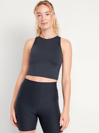 CloudComfy High-Neck Longline Sports Bra | Old Navy (US)