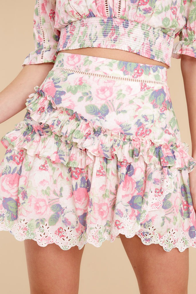 Pernille Veiled Kiss Mini Skirt | Red Dress 