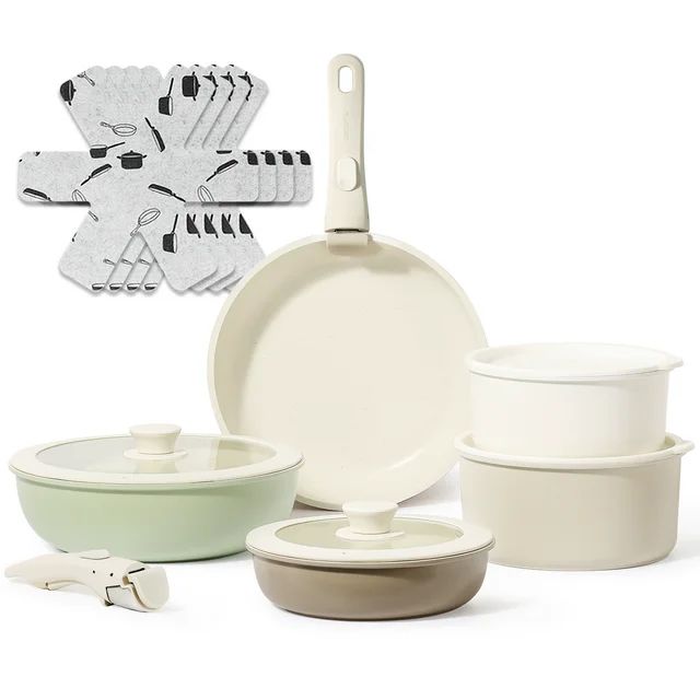 CAROTE 15pcs Pots and Pans Set, Nonstick Cookware Set Detachable Handle, Induction Nonstick Kitch... | Walmart (US)