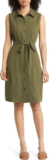 Sleeveless Tie Waist Dress | Nordstrom