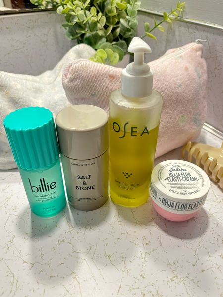 Body care routine:

Billie aha deodorant is like skincare for armpits, it lightens them up and makes them brighter! 

Salt & Stone deodorant smells SO good! I use the santal scent and it's amazing. I layer it on after the Billie one dries.

Sol De Janeiro beija flor body cream is thick and creamy. My absolute fav sdj scent. This makes me smell good all day. 

Osea body oil is great on top of body cream for extra moisture and glow! 


#LTKbeauty